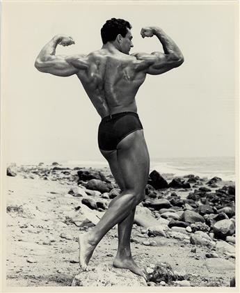 BELLAS, BRUCE (BRUCE OF LOS ANGELES) (1909-1974) Binder containing 37 photographs of bodybuilders, including Tom Sansone, Lynn Lyman,